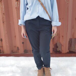 Vintage Navy Blue Womens Dress Casual Pants By Brooks Brothers